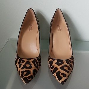Michael Kors Leopard Print Calf Hair Pumps